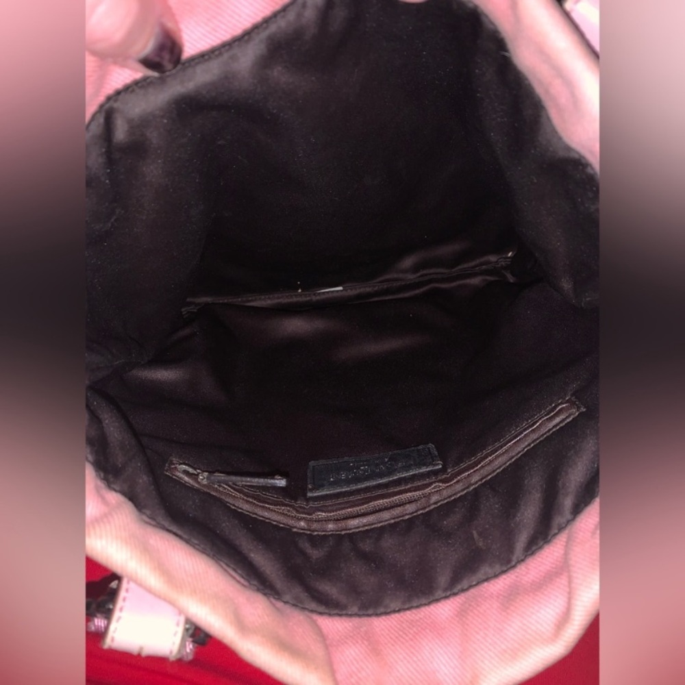 YSL Yves Saint Laurent Kahala Pink Canvas Tote - Picture 15 of 16